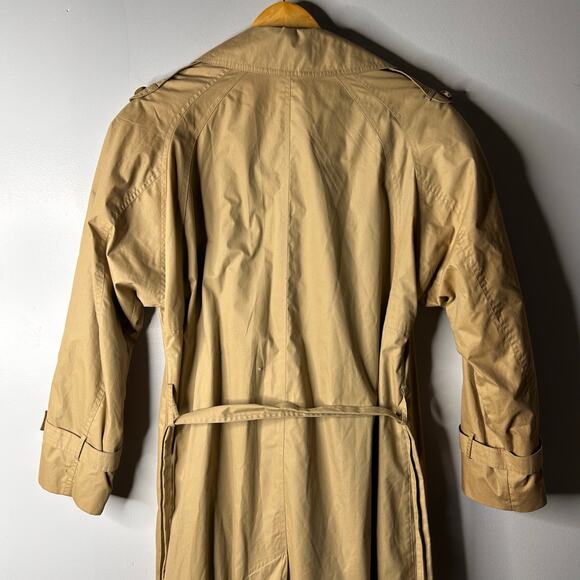 Vintage JG Hook Trench Coat Double Breasted Women's 8 Old Money Heritage Tan - Picture 8 of 11